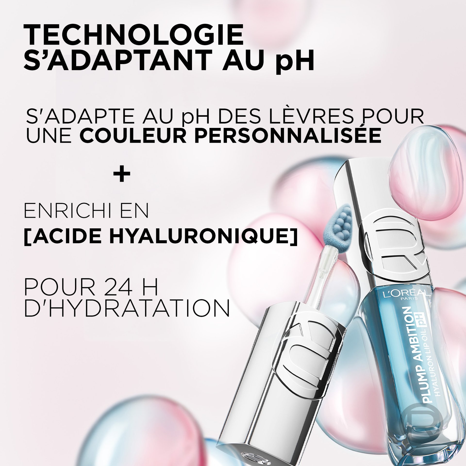 Plump Ambition Huile à Levres pH à Couleur Changeante